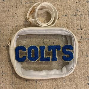 Clear crossbody stadium bag